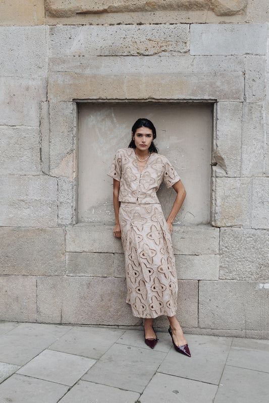 Conjunto Stella Bege