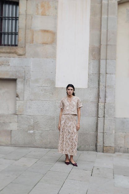 Camisa Stella Bege