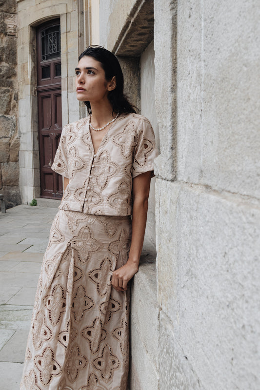 Camisa Stella Bege