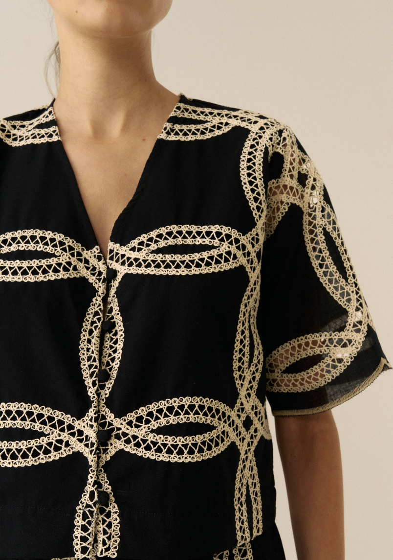 Camisa Luiza Preta