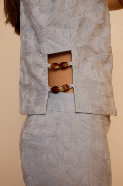Blusa Giovanna Azul Claro