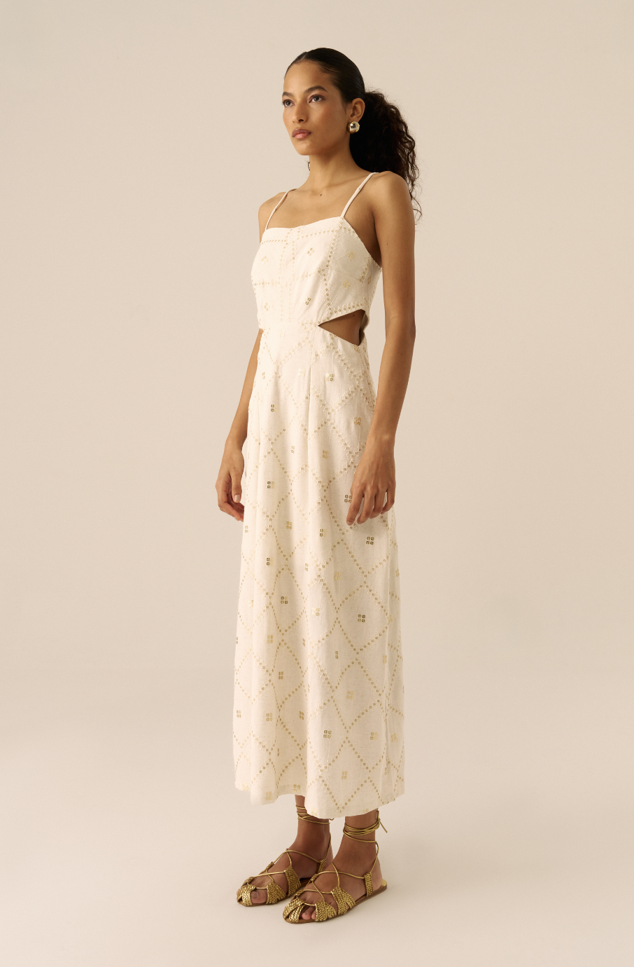 Vestido Alessandra Off White