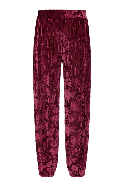 Calça Flora Vinho
