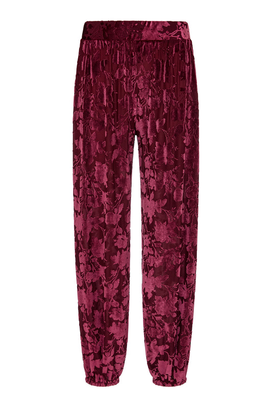 Calça Flora Vinho