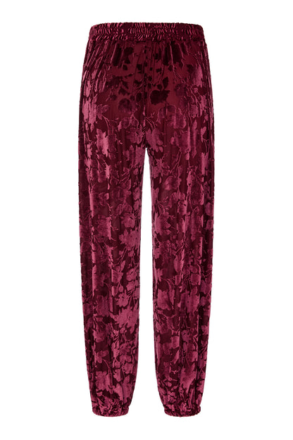 Calça Flora Vinho