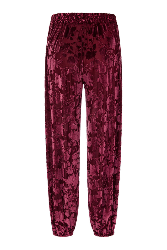 Calça Flora Vinho