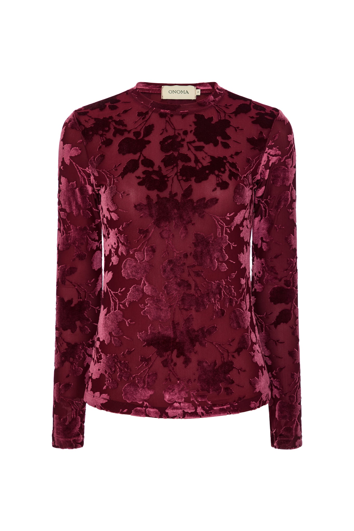 Blusa Flora Vinho
