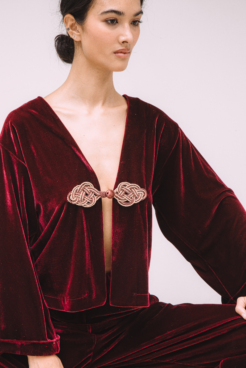 Kimono Gabriela Vinho