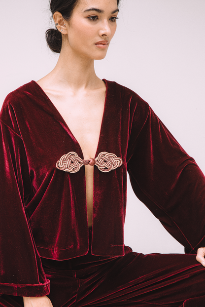 Kimono Gabriela Vinho